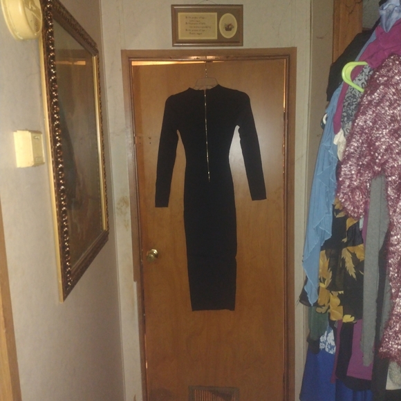 NWT Alloy Long Sleeve Black Dress, Tall - Picture 6 of 6